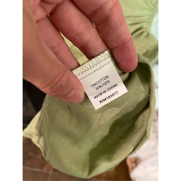 Princess Polly Womens Green Linen Blend Sleeveless Cut Out Mini Dress Size 2 - Picture 4 of 5